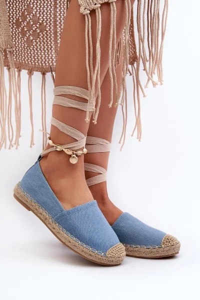 Něžné espadrily s ekokoženou vložkou - Step in style