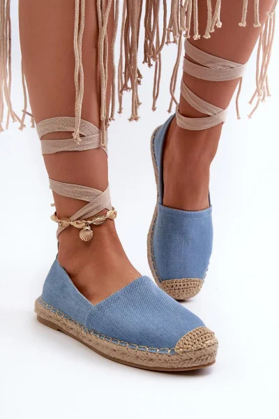 Něžné espadrily s ekokoženou vložkou - Step in style