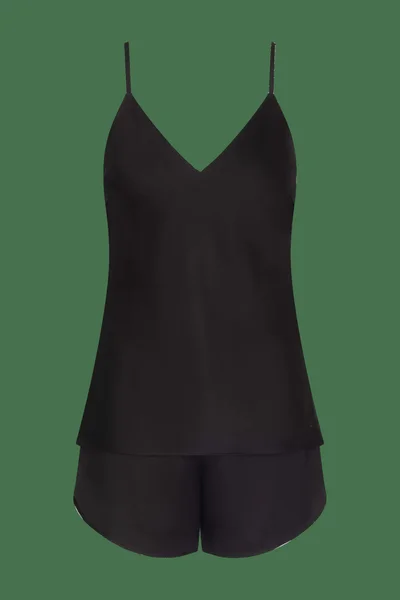 Černé hedvábné pyžamo pro ženy Triumph Sensual Silk