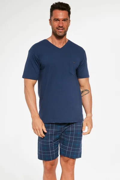 Mužské letní pyžamo Cornette Philip - tmavě modrá