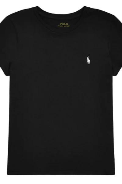 Černé dámské tričko Ralph Lauren Ssl-Knt