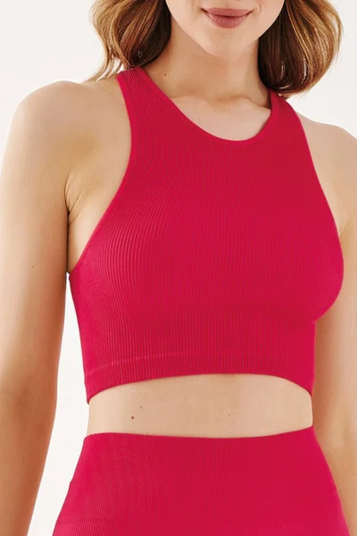 Dámský bezešvý halter top Gabriella Rib