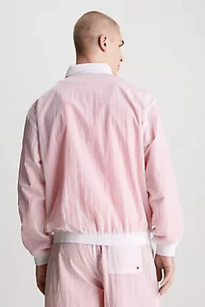 Pánská růžová bunda WINDBREAKER  Calvin Klein