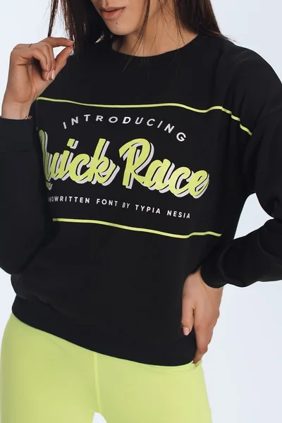 Černá dámská mikina RACE Track Jacket od Dstreet