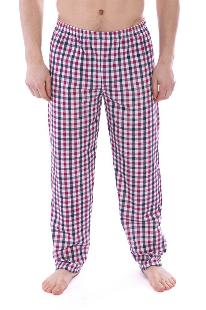 Pánské pyžamové káro kalhoty Regina, černá M i43_77291_2:černá_3:M_