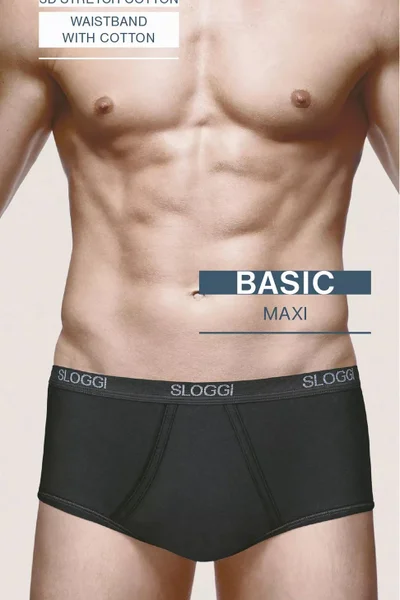 Černé pánské maxi boxerky Basic od Sloggi