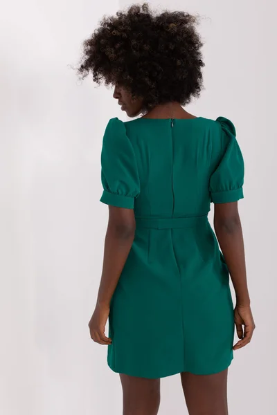Zelené obálkové koktejlové šaty Severin - Elegantní LK SK