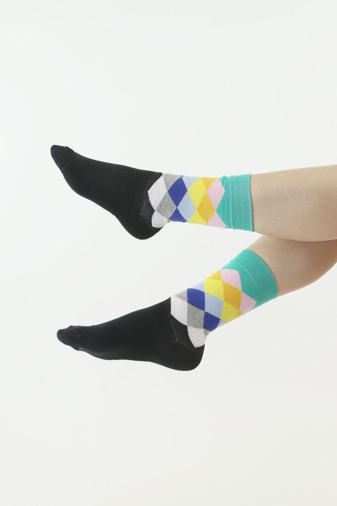 Černé ponožky Moraj s barevnými pruhy, černá 43/45 i43_77313_2:černá_3:43/45_