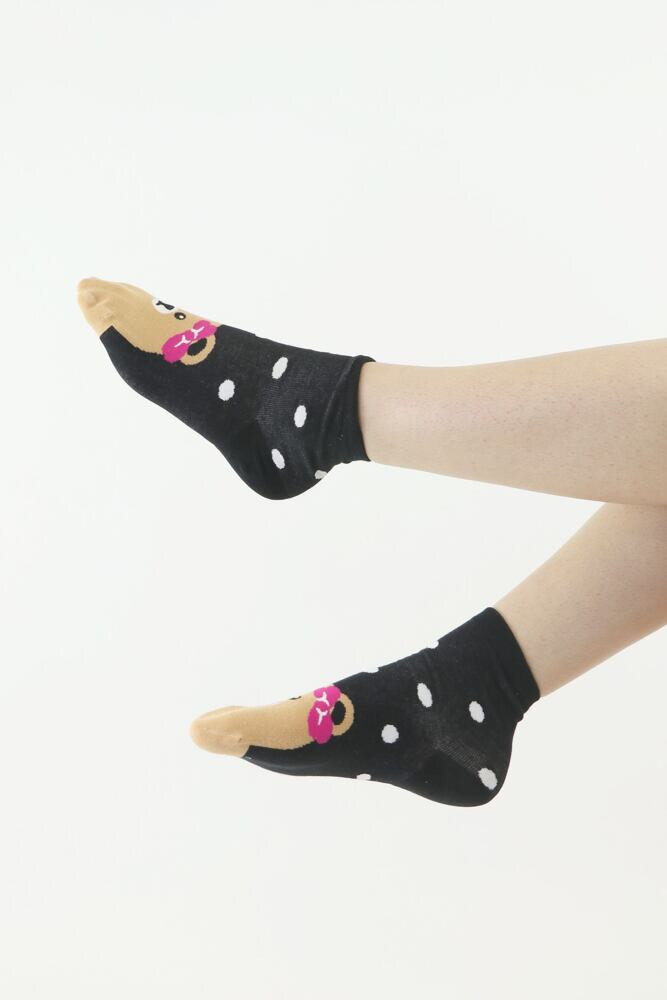 Veselé puntíky - Moraj černé ponožky s originálním obrázkem, černá 35/38 i43_77317_2:černá_3:35/38_