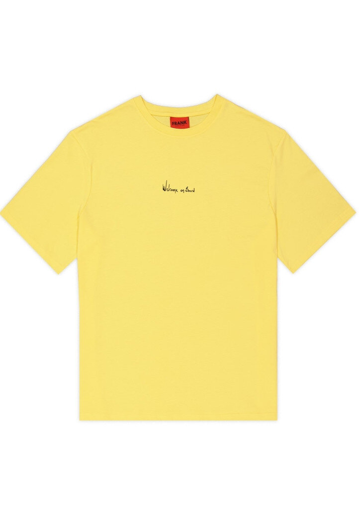 Pánské tričko John Frank ZDK BOARD, Žlutá L i321_18307-180429