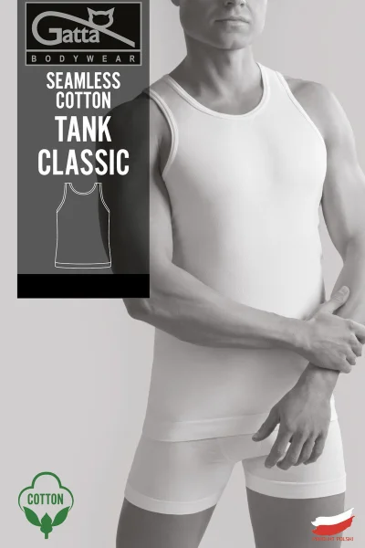 Pánský nátělník - SEAMLESS COTTON TANK CLASSIC - GATTA BODYWEAR