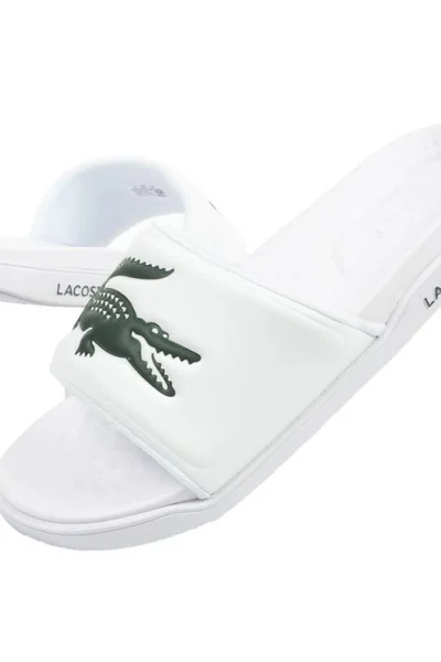 Pánské žabky Lacoste Croco Bílá-Černá