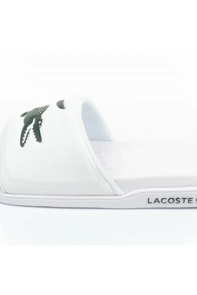 Pánské žabky Lacoste Croco Bílá-Černá