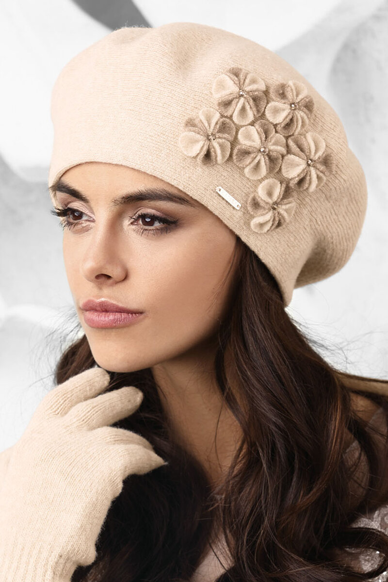 Zimní vlněná dámská čepice - baret Kamea Gorizia, UNI i510_35079362685