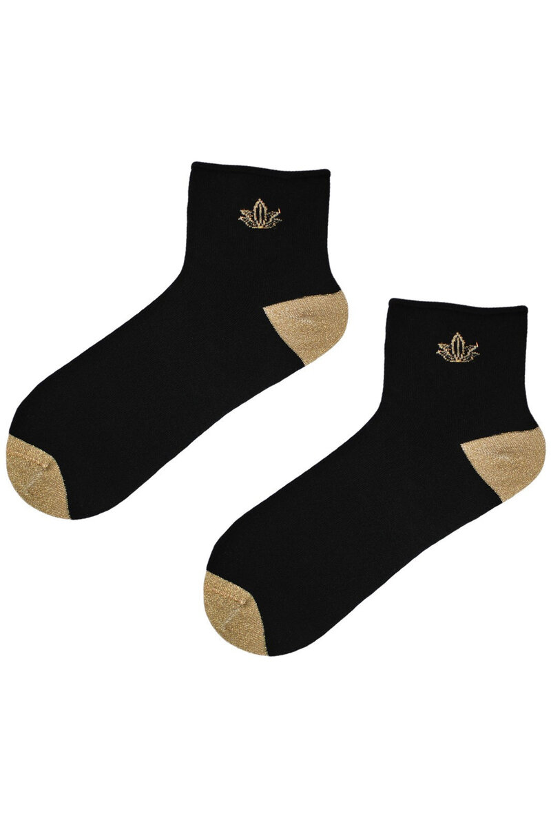Dámské ponožky Noviti Lurex s netlačivým pásem, melanžově šedá 39-42 i384_95589559