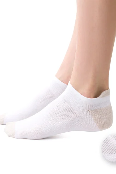 Ponožky Steven Bílozlaté