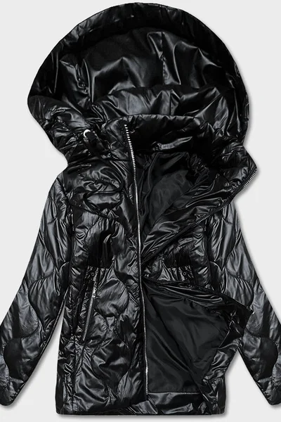 Černá bunda pro ženy s odepínací kapucí 24X37 S'WEST