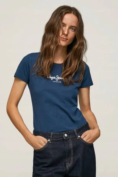 Dámské tričko Pepe Jeans Virginia SS Navy