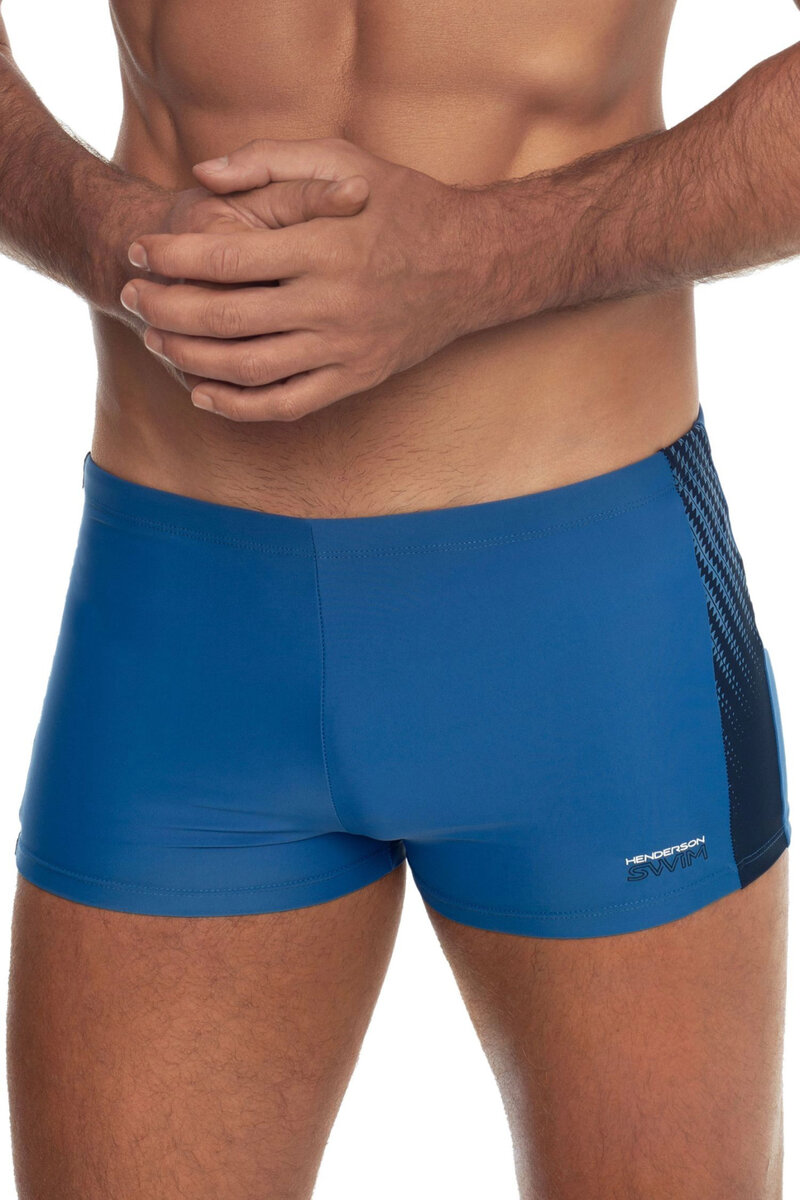 Modré mikrovláknové plavkové boxerky pro muže Zither, světle modrá XL i41_9999949404_2:světle modrá_3:XL_