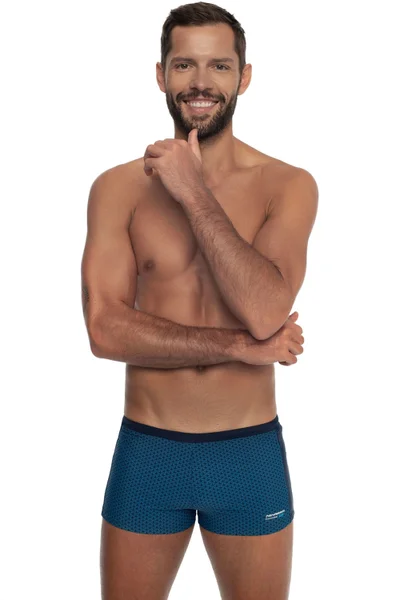 Mužské plavky Zerg - Temně modrá boxerky